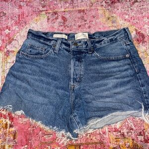 universal thread mid-rise 90s baggy denim shorts